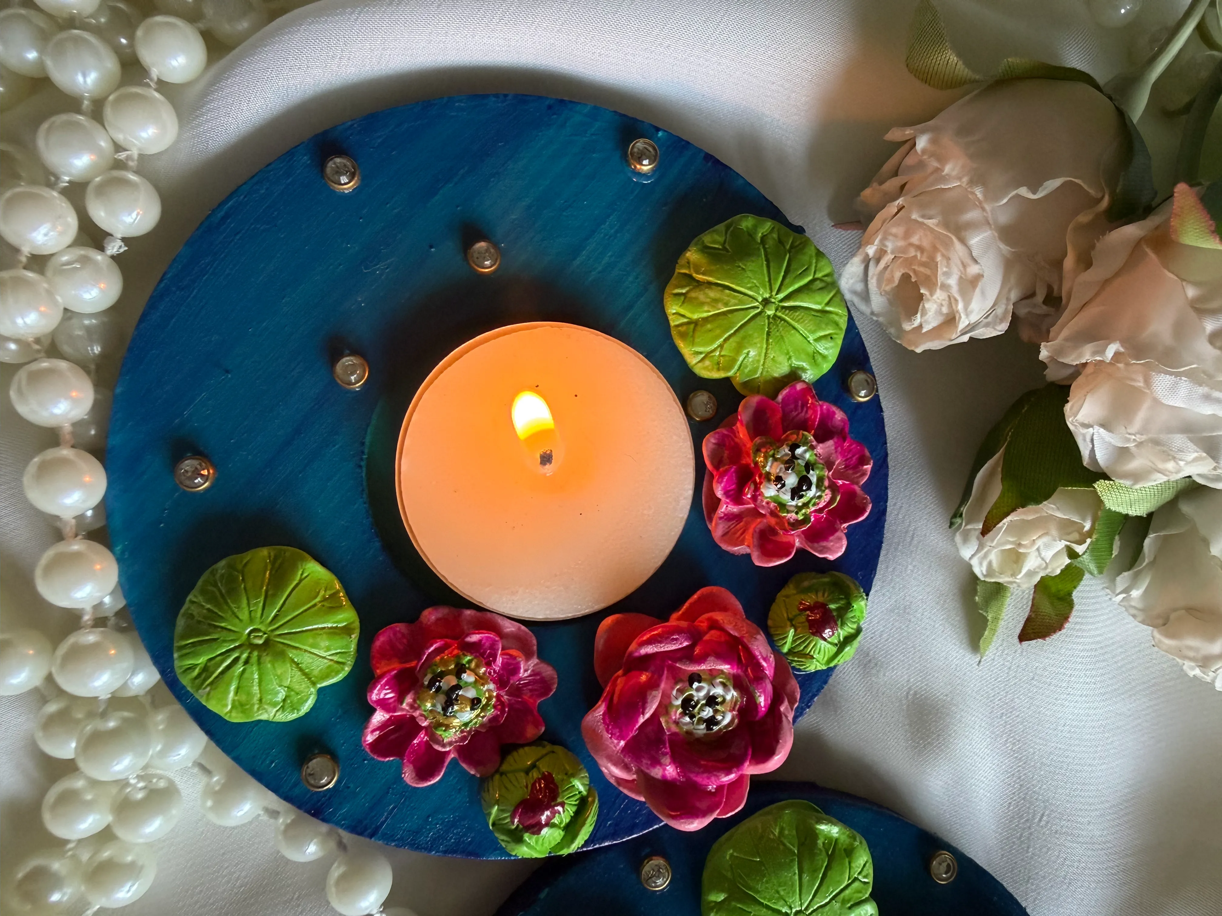 Midnight Lotus- Pair of 2